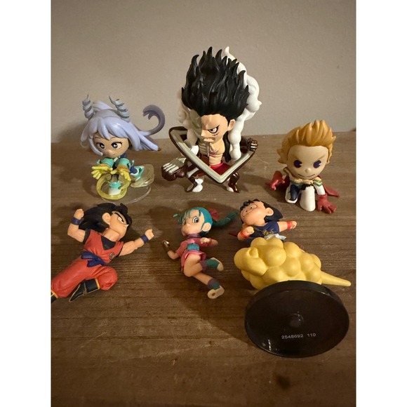 Unbranded Other - Anime Figure Lot Dragon Ball Goku Bulma One Piece Luffy My Hero Academia Nejire